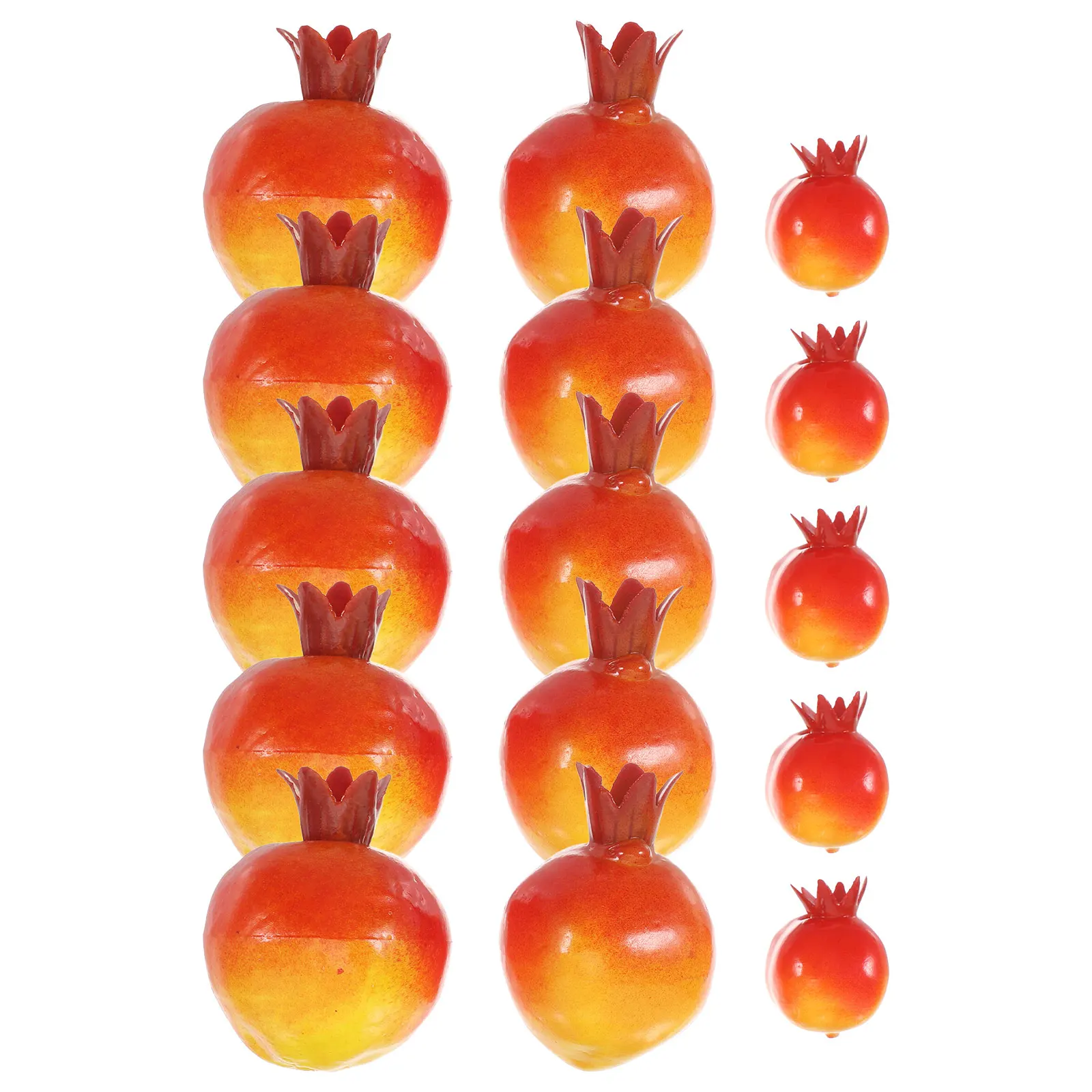 

35pcs Artificial Pomegranates Realistic Fake Fruits Decor for Party Home Celebration Photography Display Vibrant