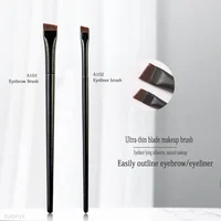 Pinceaux de maquillage à lame fine pour femmes, eyeliner, contour des yeux, eyeliner professionnel, outils de beauté cosmétiques 5