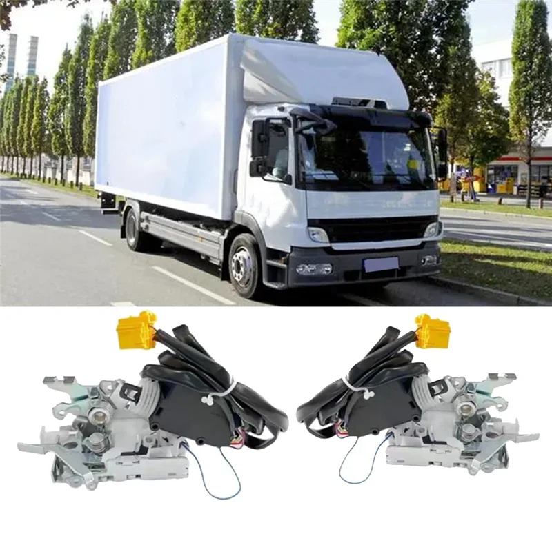 

P-Premium-1Pair Side Door Lock Latch Actuator Assembly A9737200535 A9737200635 For Atego Axor Truck A9737200235