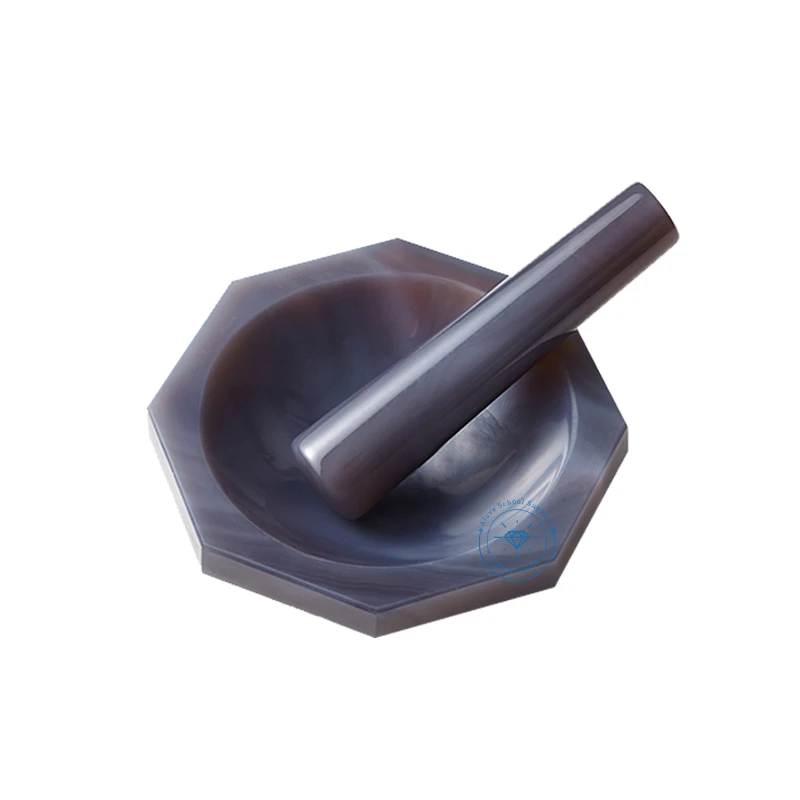 Agate mortar High grade Agate e mortar and pestle Natural certified Products with agate stick