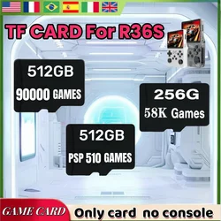Memory Card For R36S Retro Handheld Video Game Console Linux System SD CARD Pre-install Retro Games Video Player TF Card R36S