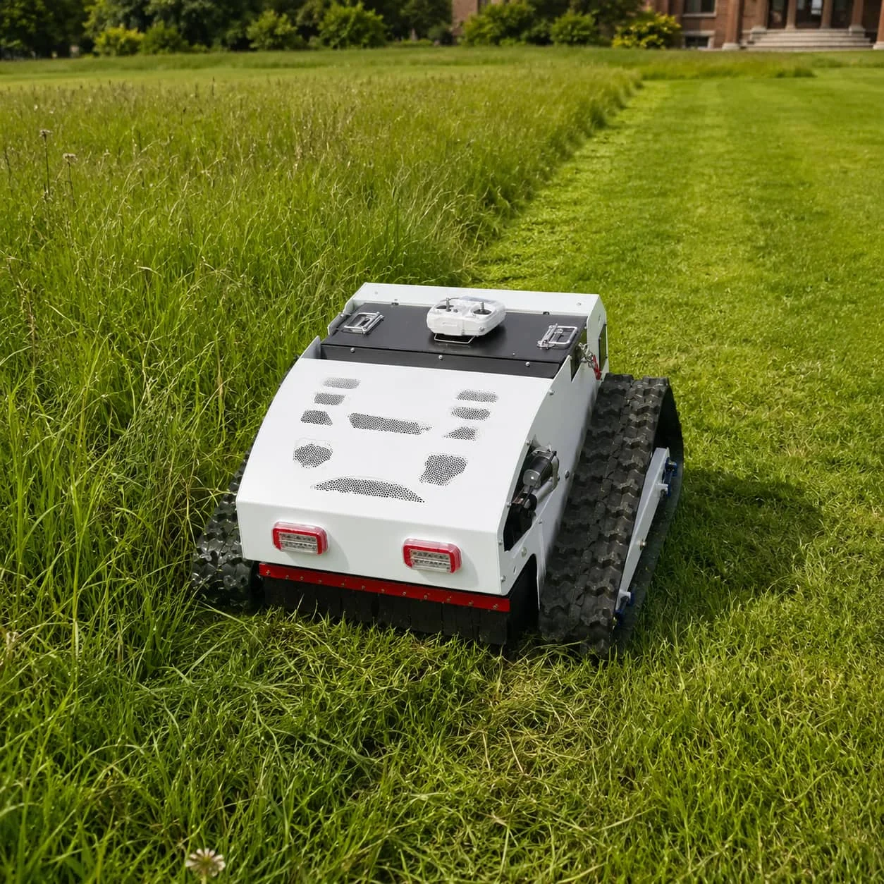 Remote Control Crawler Flail Mower Heavy Grass Brush Cutter EPA Engine Powered Customized for Orchard Forestry Weed Control