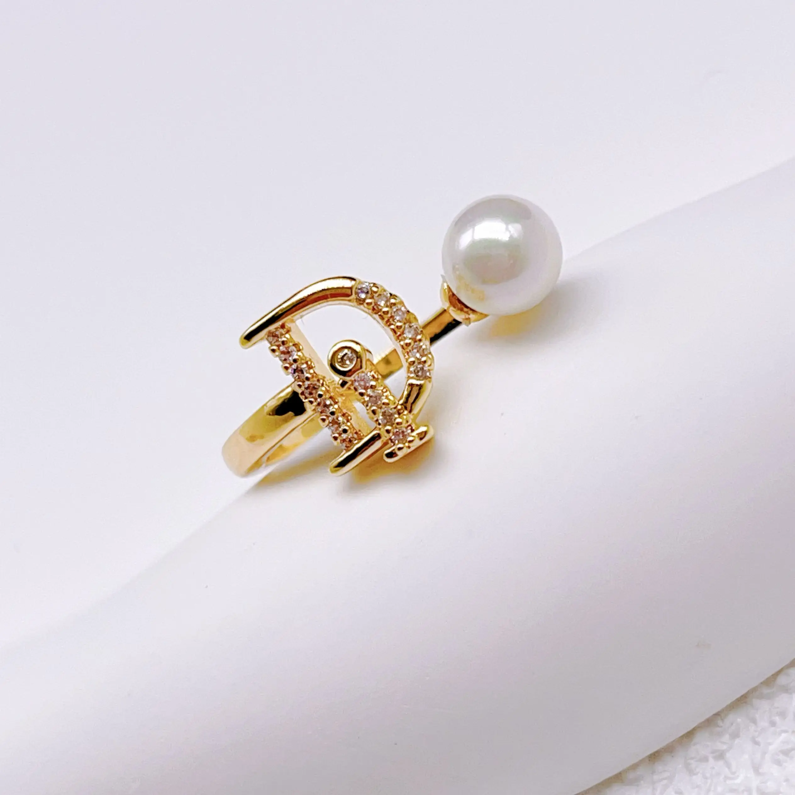 Natural freshwater pearl ring for women, Korean fashion sunflower open finger ring for women's Unusual accessories