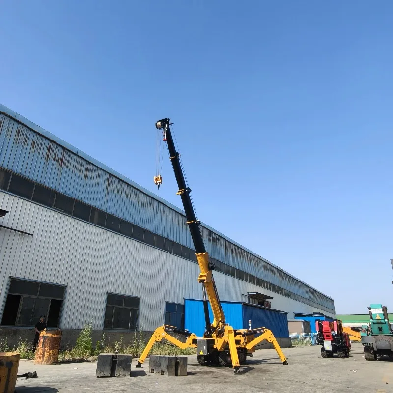 Crane Spider Mini Remote Control Berkualitas Tinggi 3 Ton untuk Segala Medan Luar Ruangan