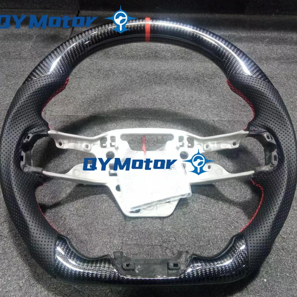 Real Carbon Fiber Steering Wheel For Ford Mustang 2024 S650 EcoBoost 2.3L 5.0 V8 Car Accessories Sport Racing Wheel