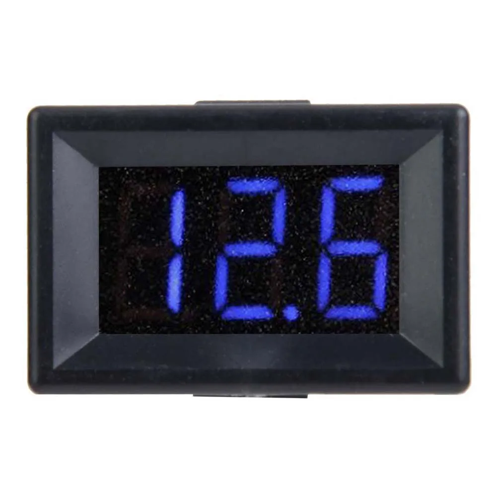 Voltímetro digital medidor de tensão voltímetro digital 0.36 polegada três fios 0-100v display led medidor de tensão voltímetro à prova dwaterproof água