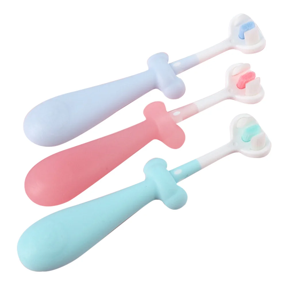 

Зубная щетка для малышей, эргономичная ручка, ручные зубные щетки, детские зубные щетки из ТПЭ для детей