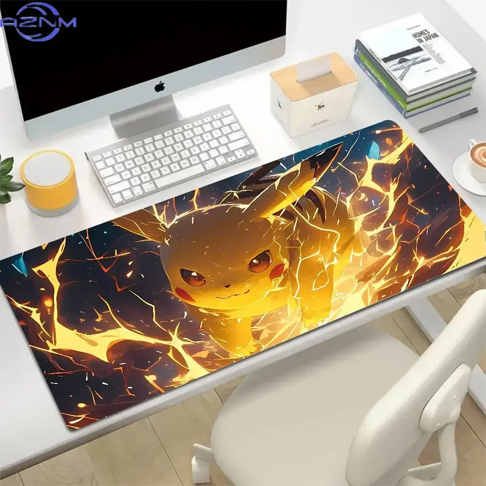 Pokemon Pikachu Gengar Gaming Mouse Pad XXL Rubber Keyboard Desk Mat With  Stitched Edge
