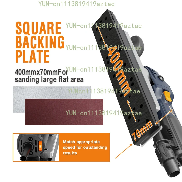 MAXXT 70x400mm Dust-Free Random Orbital Sander 220V Automotive Wood Eccentric Sanding Machine