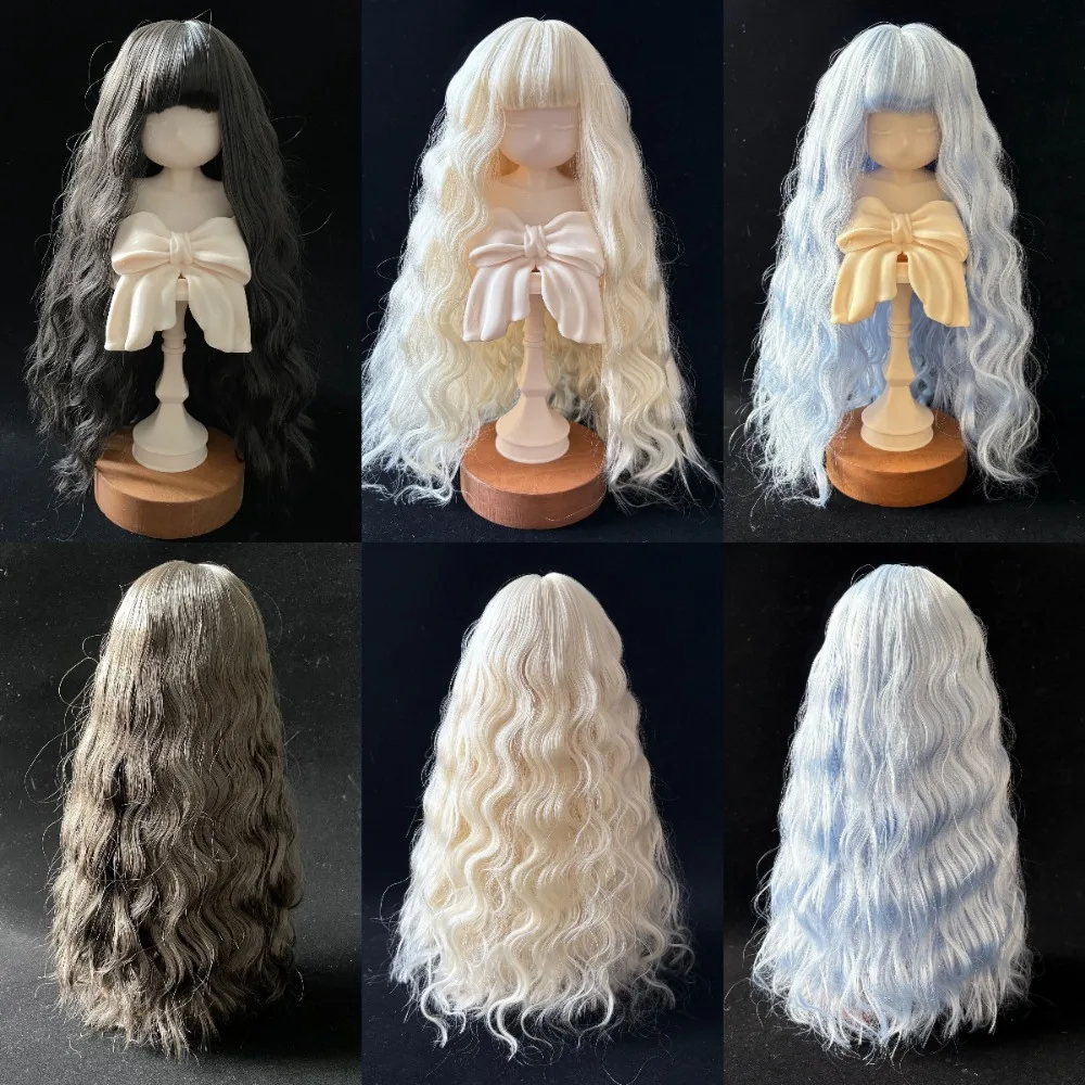 

Lolita Style Doll Hair for 1/3 1/4 1/6 BJD Doll Accessories Heat Resistant Synthetic Wig for 17-23cm Head Circumference Dolls