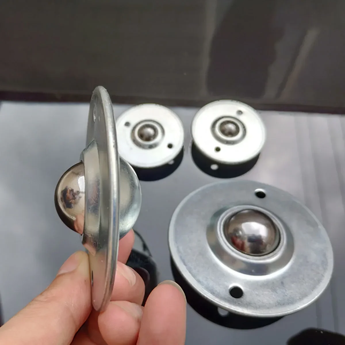 CY-12/16/19/22/25/30/38B Universal Ball Transfer Caster Wheel Ball Bearing Conveyor Roller Caster Furniture Desk Cabinet DIY