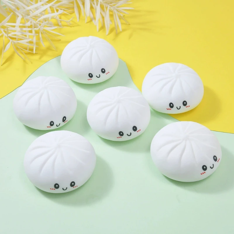 Decompression Expression Bun Pinch Music Creative Food Game Bun Cute Pinch New Strange Decompression Vent Soft Rubber Toy