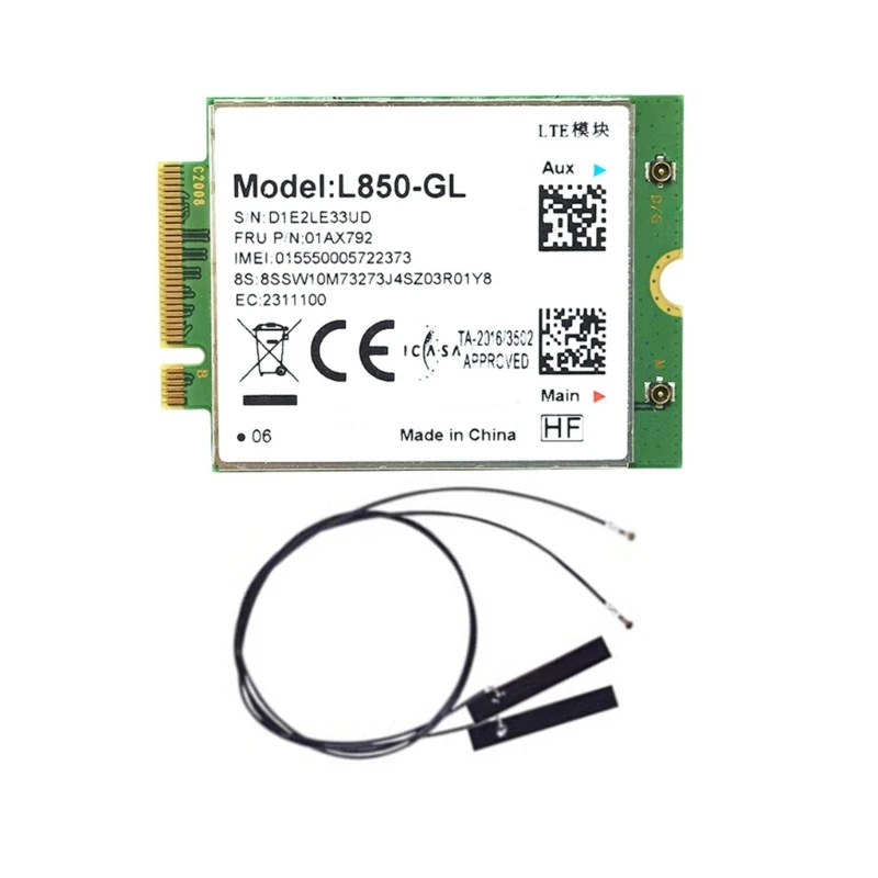 L850-GL M2-Suporte módulo sem fio LTE última geração LTE-FDD/ LTE-TDD/WCDMA para ThinkPadX1 Carbon Gen6 X280 T580 T480s