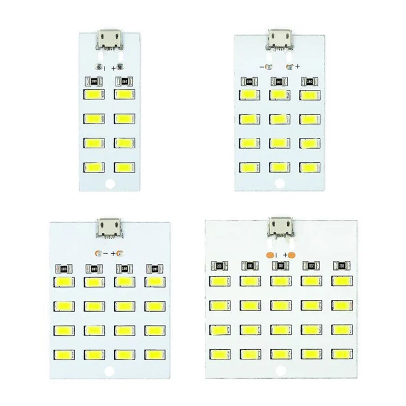 5730 Smd 5V 430mA~470mA White Mirco Usb 5730 LED Lighting Panel USB Mobile Light Emergency Light Night Light Electronic DIY image 2
