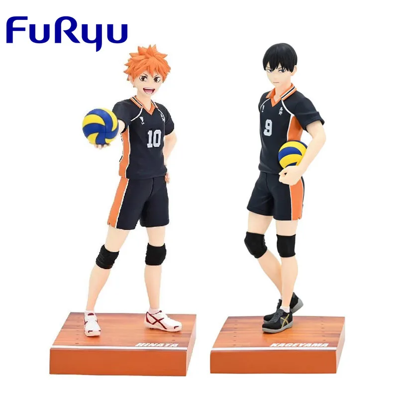 

FuRyu Original Haikyuu!! Kuji Anime Figure Shoyo Hinata Tobio Kageyama Action Figure Toys For Boys Girls Gift Collectible Model