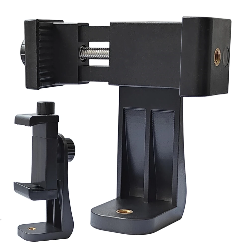 Uchwyt do statywu Uniwersalny klips do telefonu komórkowego 360 stopni kompatybilny ze śrubą 1/4 Uchwyt na telefon komórkowy Adapter statywu na biurko do iphone'a