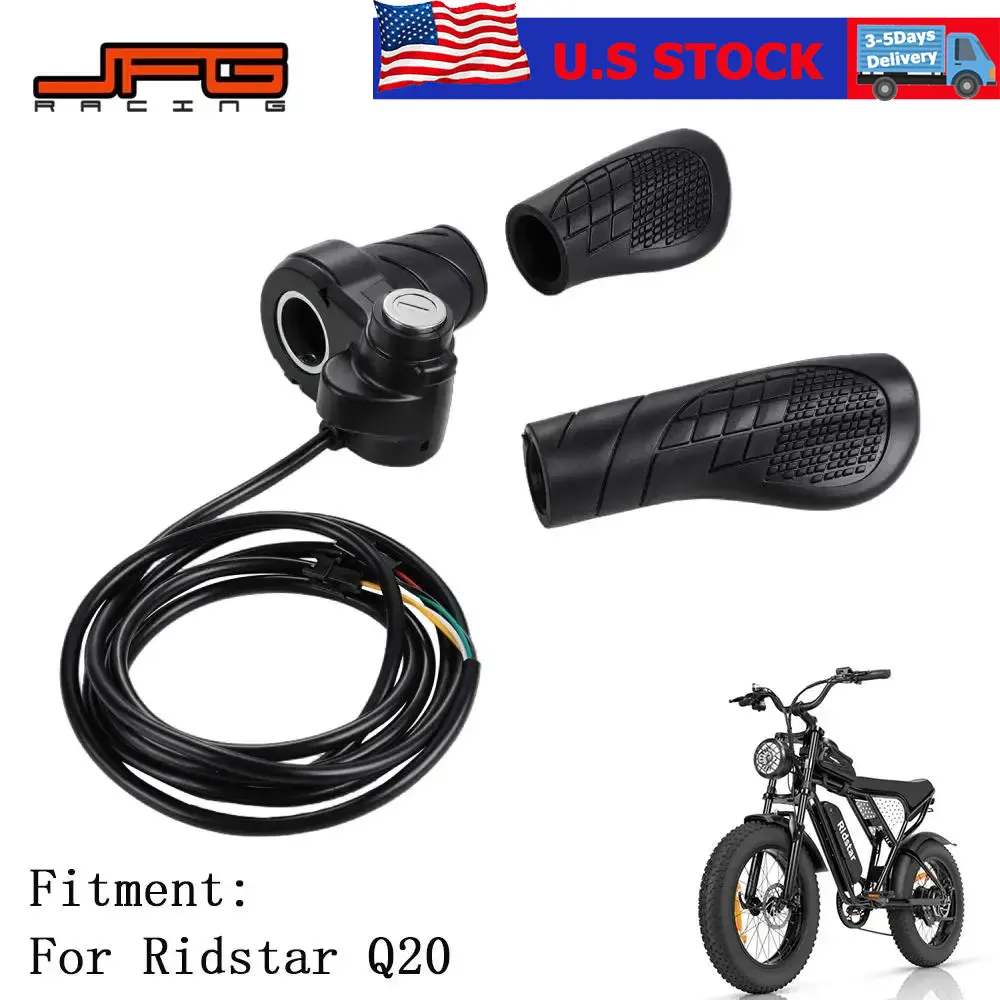 For Ridstar Q20 Throttle Turn Grip Throttle Handle Key Kits ABS PVC Electric Dirt Bike E-bikes Pit Bike Motorcycle Accessories