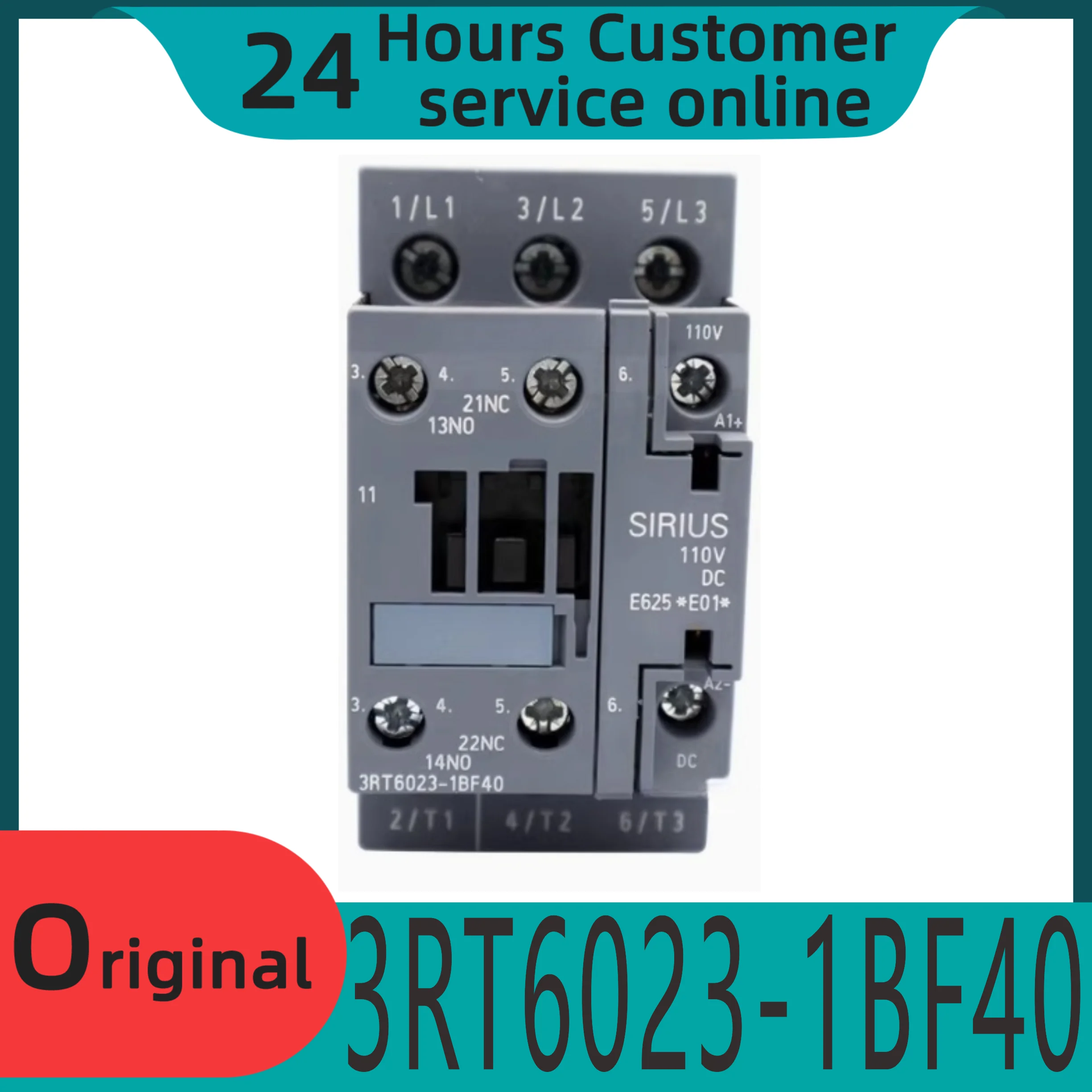 

New original DC contactor 3RT6023-1BF40 SW DC110V9A elevator specific brake