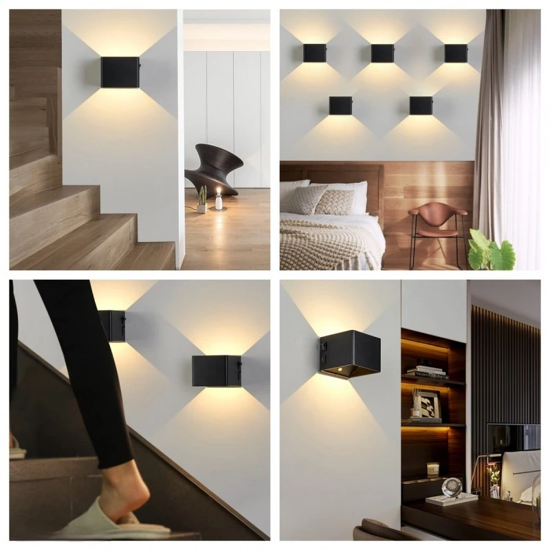 Explosive Smart Aluminum Human Body Sensor No Punching No Wiring Magnetic Charging LED Multi-functional Multi-purpose Wall Light