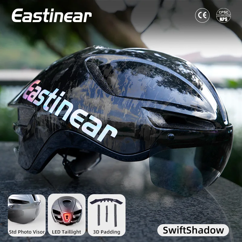 New Pneumatic Bicycle Helmet 3D Shock-Absorbing Lining Ventilated And Breathable Men's And Women's Road Mountain Safety Helmet