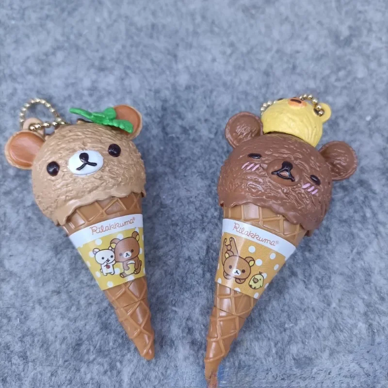 Anime Fiugre Rilakkuma Gelato Orso Bead Carino Kawaii Giocattolo Catena Appesa Borsa Cieca Scatola Giocattolo Modello Decoratoion Ciondolo Regali per Bambini