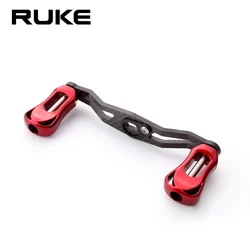 Ruke New Fishing Reel Handle Carbon Fiber Materails For D/Ab Length 105mm Hole Size 8*5/7*4mm For Casting Rocker DIY Weight 20g