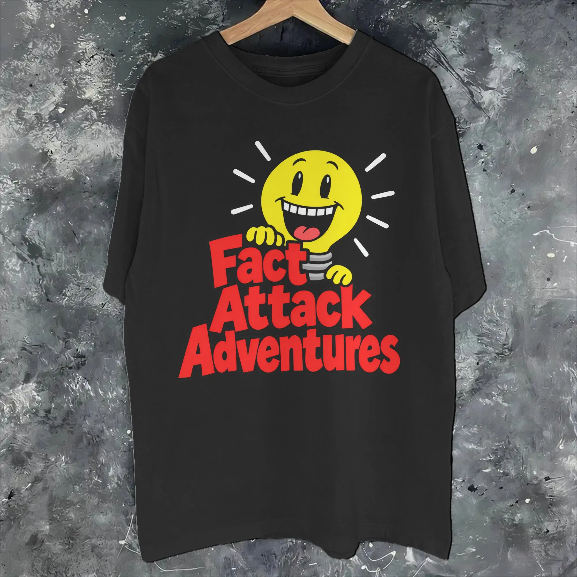 All Seasons Fact Attack Adventures Lighty T Shirt For Unisex  Pure Cotton T-shirts Short Sleeve Clothing
