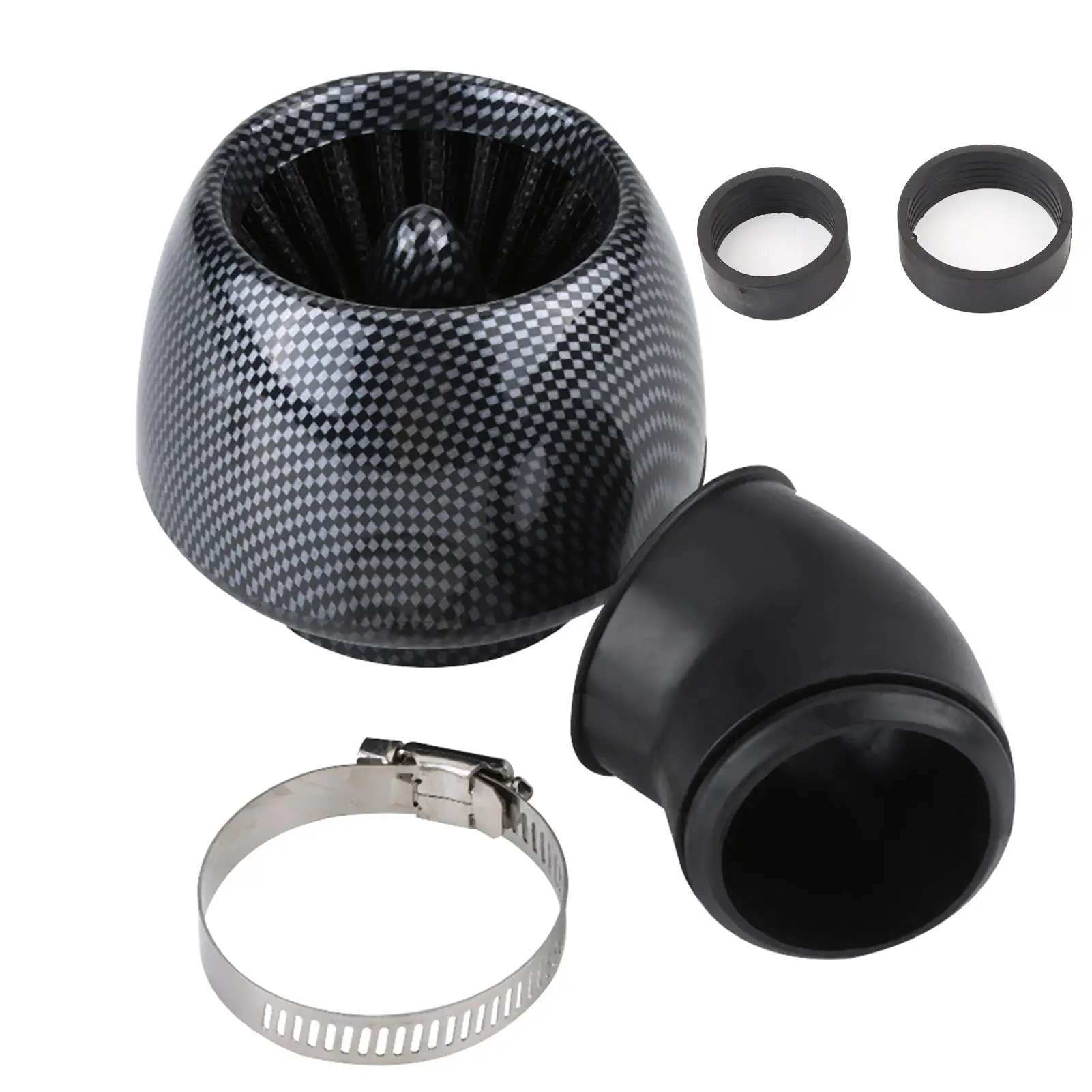 35mm/42mm/48mm Universal Motorcycle Air Filter Carbon For 15 cc 25 cc Quad Moped Scooter for go kart