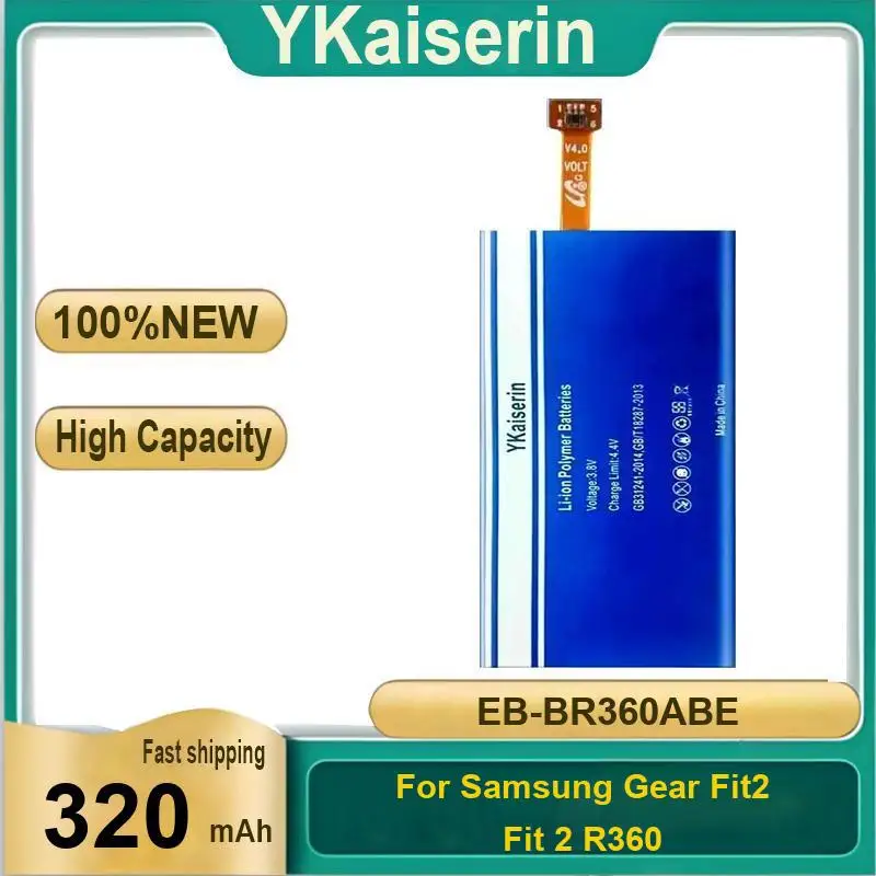 

For Samsung Gear Fit2 Fit 2 R360 High Capacity EB-BR360ABE Watch Battery Environmentally Friendly 320Mah