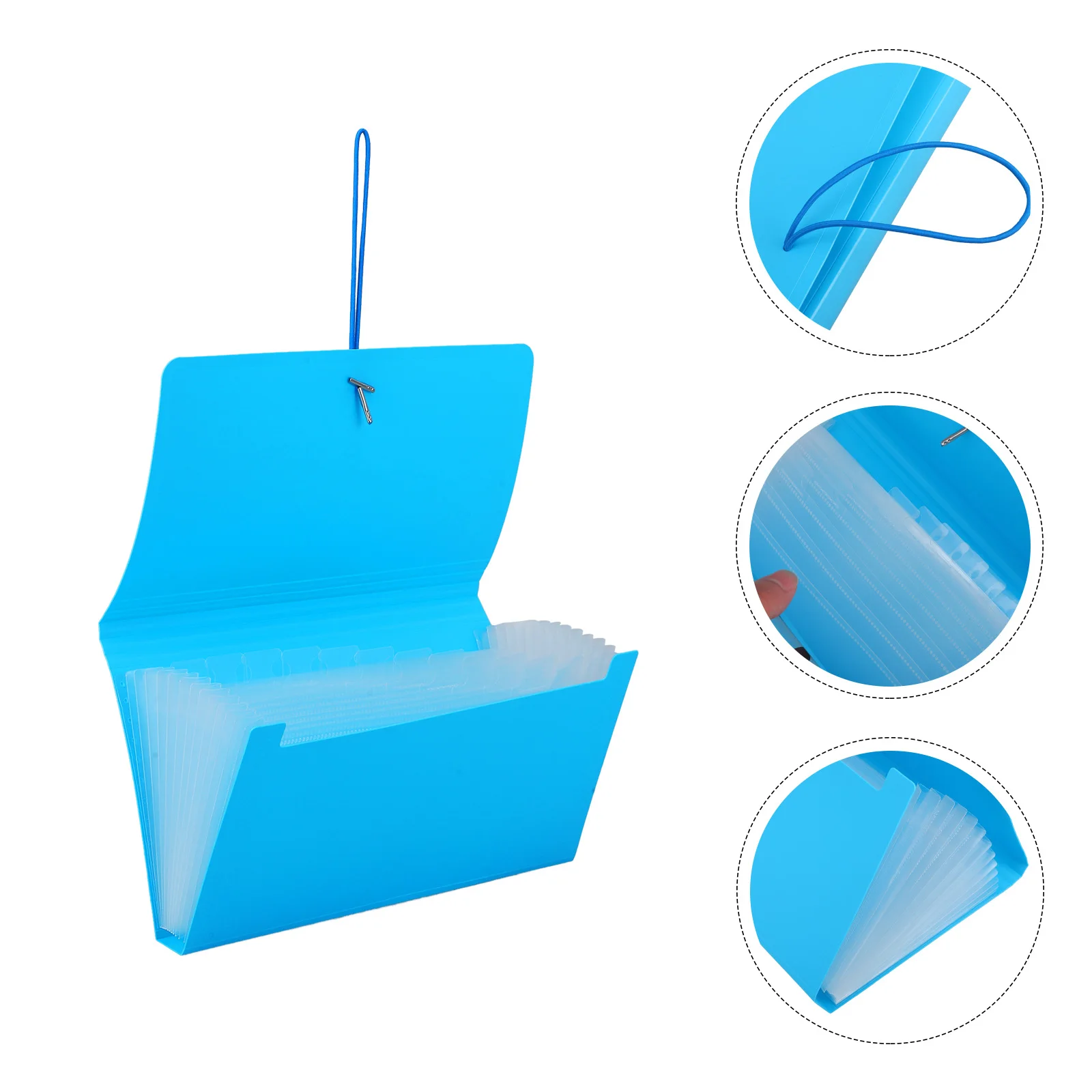 

2 Pcs Folder Storage Pack Lightweight File Portable Accordion Space-saving Expandable Ticket Holder Pp Material