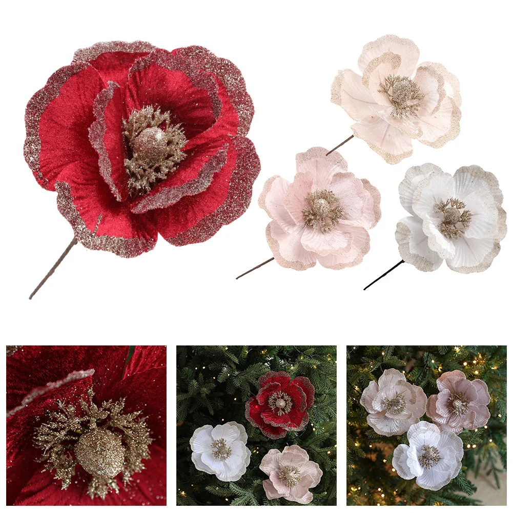 Рождественский-цветок-18-см-ткань-с-блестками-имитация-рождественского-цветка-сделай-сам-цветочная-композиция-украшение-Рождественский-праздник-подвесной-декор