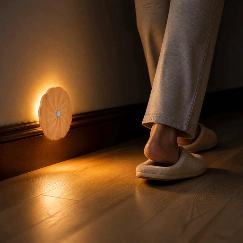 Vintage Style Night Light Energy Saving Motion Activated Motion Sensor Light Ambient Lighting LED Technology Magnetic Wall Light