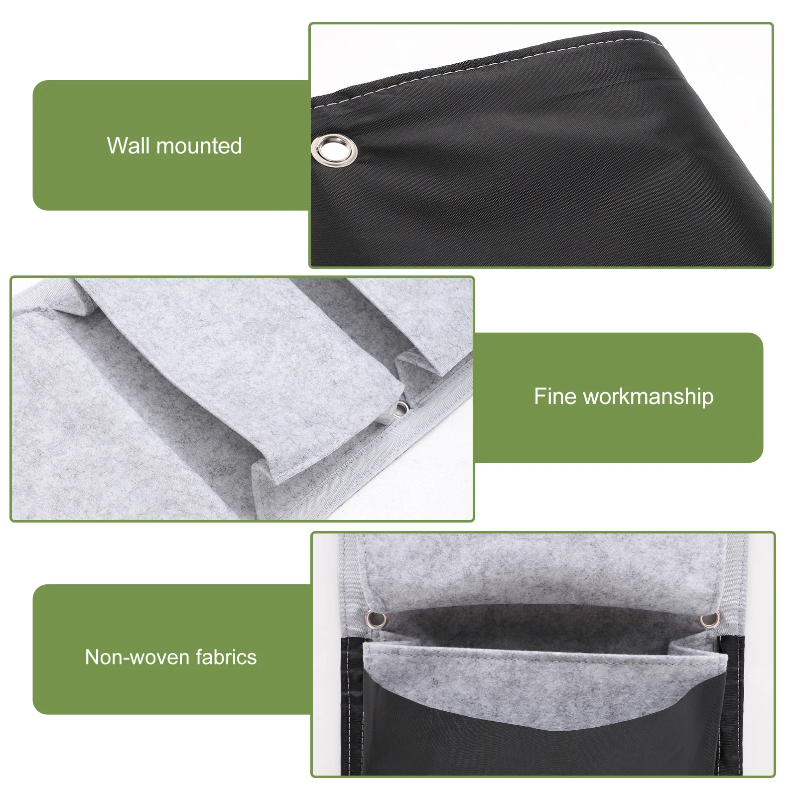 Wall Hanging Plant Bag Large Vertical Planter Non-Woven Fabric Multi-Pocket Planter for Flowers Vegetables Garden