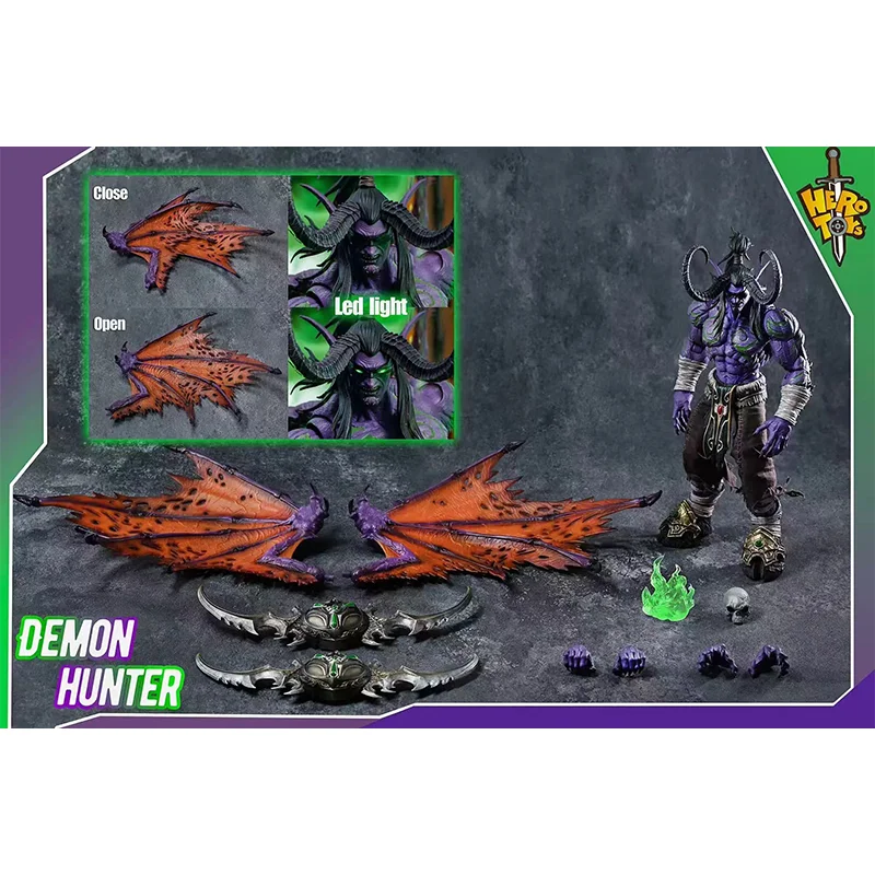 100% Original HERO TOYS 1/10 Scale Demon Hunter Illidan Stormrage