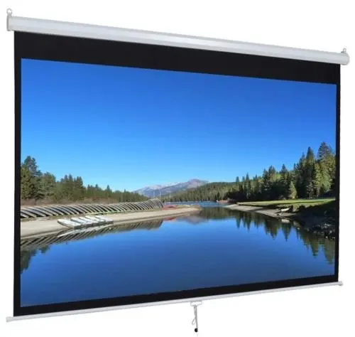 2026180*180cm 1:1 Matte White Manual Pull Projection Screen for Home Theater for Projector Projectionpromote sales