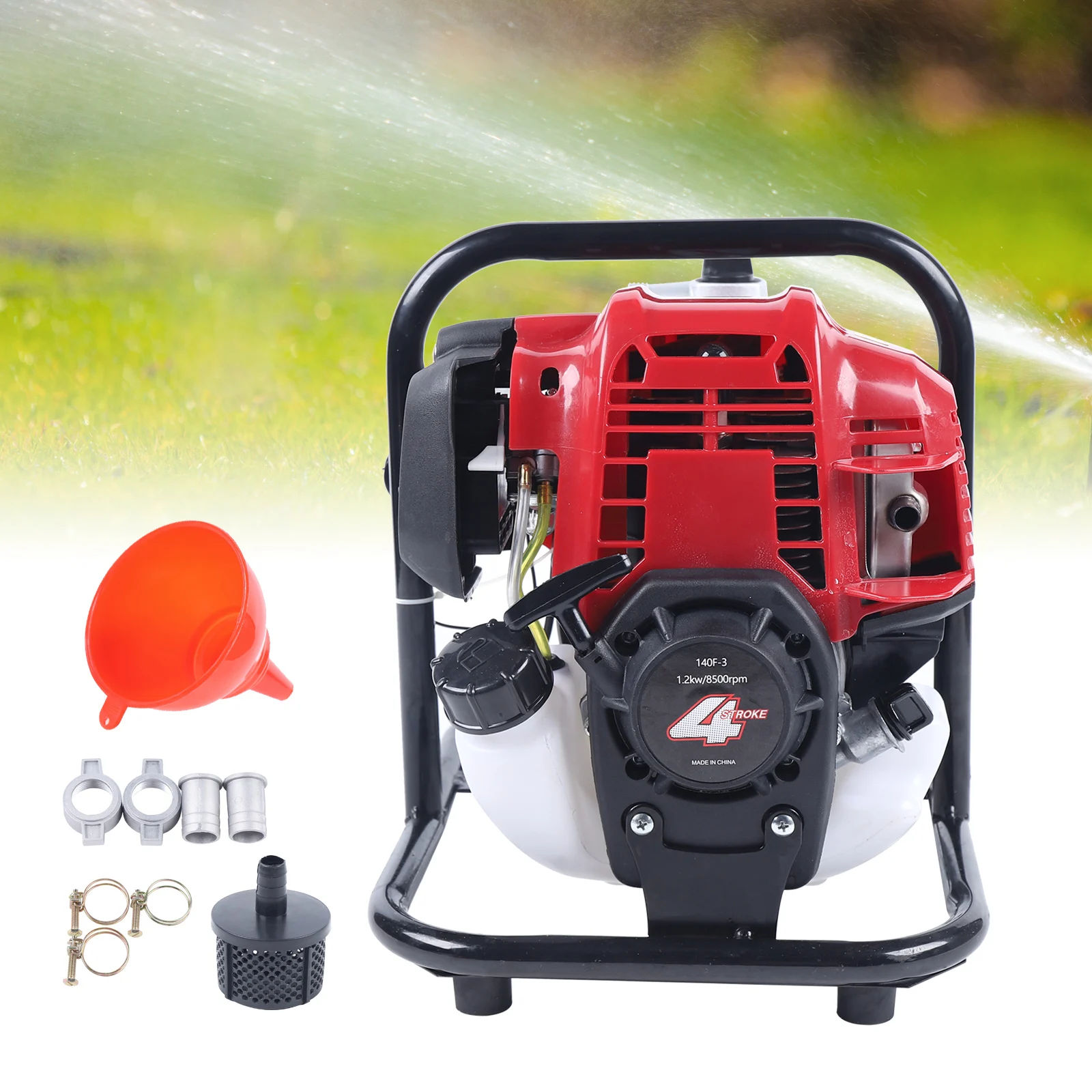 

4 Stroke 38CC Single-Cylinder Air-Cooled Garden Lawn Pumping Watering Portable Gasoline Engine Water Pump Irrigation Water Pump