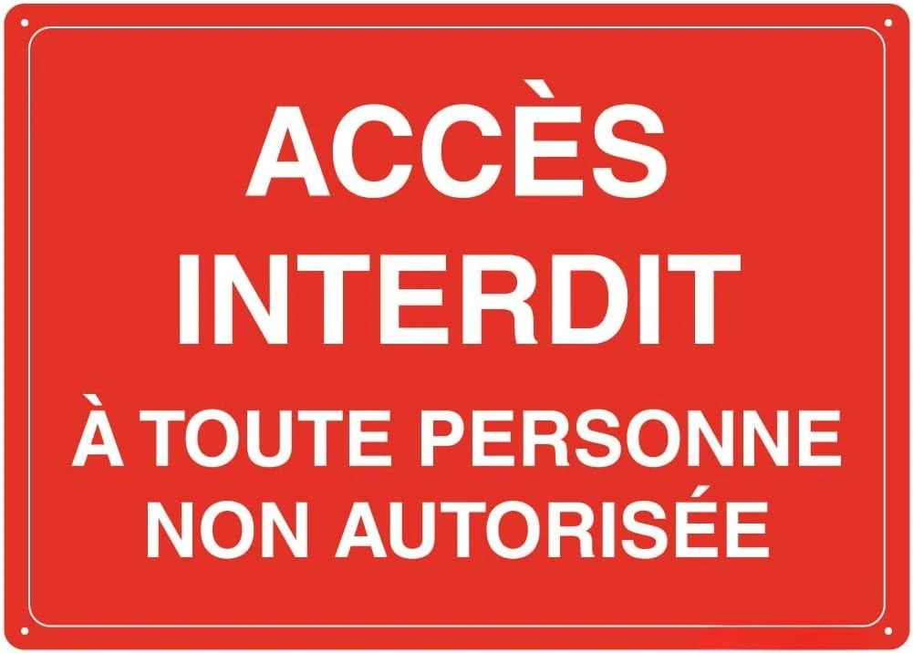2 pièces Panneau Alarme Aluminium,20 x 15cm pancarte video surveillance avec adhésif autocollant,panneau camera surveillance propriété privée 24H/ 24H Pour maison, magasin, usage intérieur/extérieur