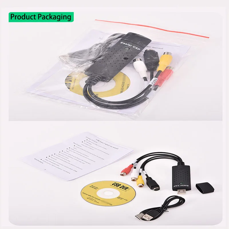 Cltgxdd USB 2.0 إلى RCA مهائي كابلات محول للتلفزيون DVD VHS بطاقة التقاط الصوت والفيديو دعم Windows XP/2000/Vista/Win7 #6