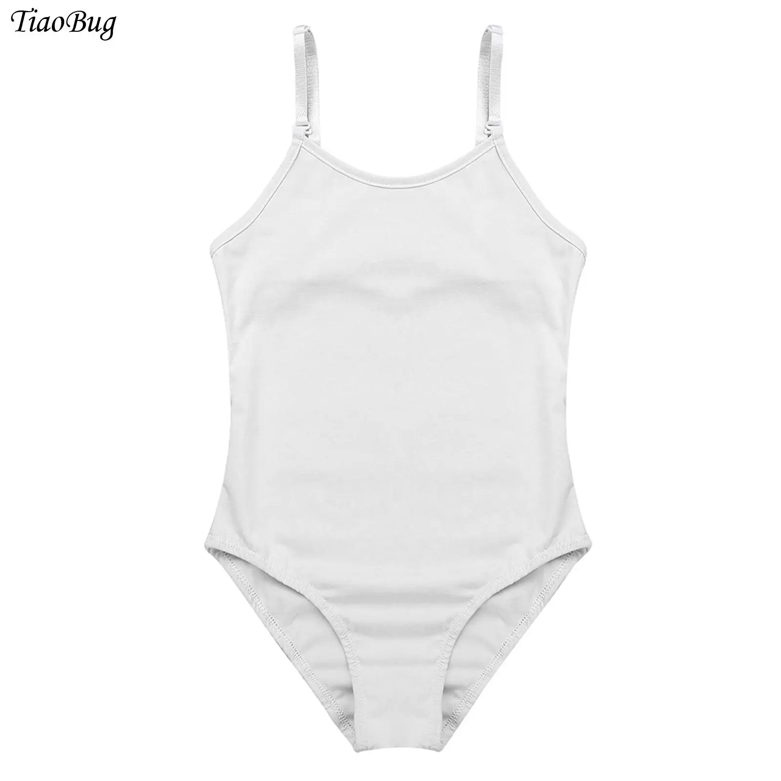 

Girls Ballet Leotards Adjustable Shoulder Straps Camisole Tank Leotard Bodysuit Children Gymnastics Workout Underwear Dancewear