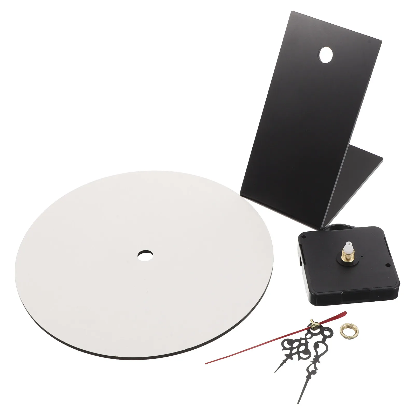 Wooden Clock Face Blank 7.7 Inch Unfinished Round Dial for DIY Wall Clock Craft Stencil Projects Sublimation Painting Office