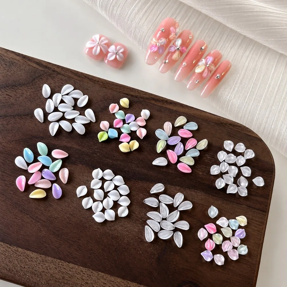 3D Flower Petals Nail Art Sequins Kit Transparent DIY Nail Art Glitter Set Colorful Nail Charms Decorations Manicure Accessories