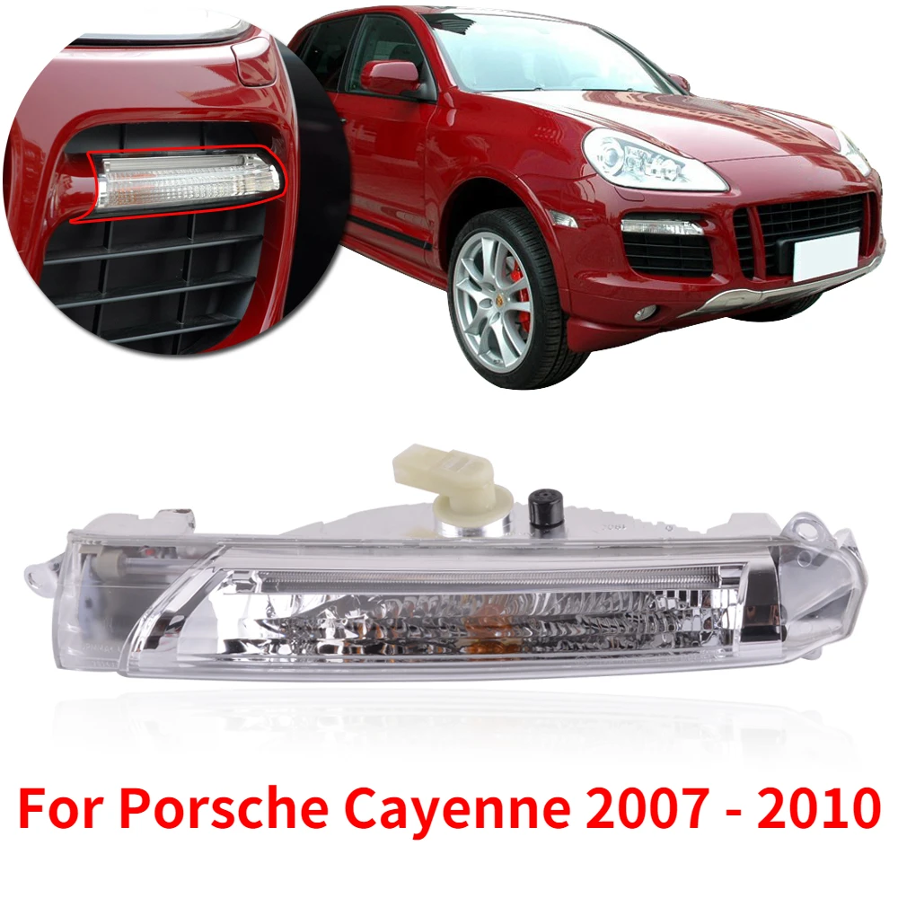 

Kamshing для Porsche Cayenne 2007 2008 2009 2010 Передние Фары Светильник ходовой огонь стайлинга автомобилей Дневной светильник DRL 95563118502JP