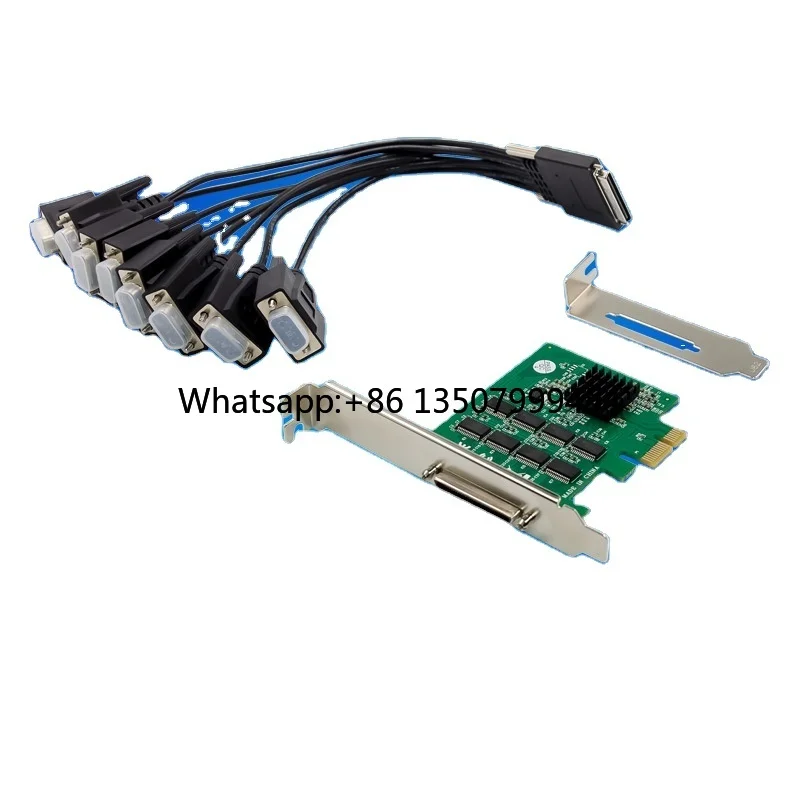 

PCIe X1 17V358 8S Native Industrial RS232 Multi-serial Port I/O Expansion Card for Computer Internal in Stock 10/100/1000Mbps