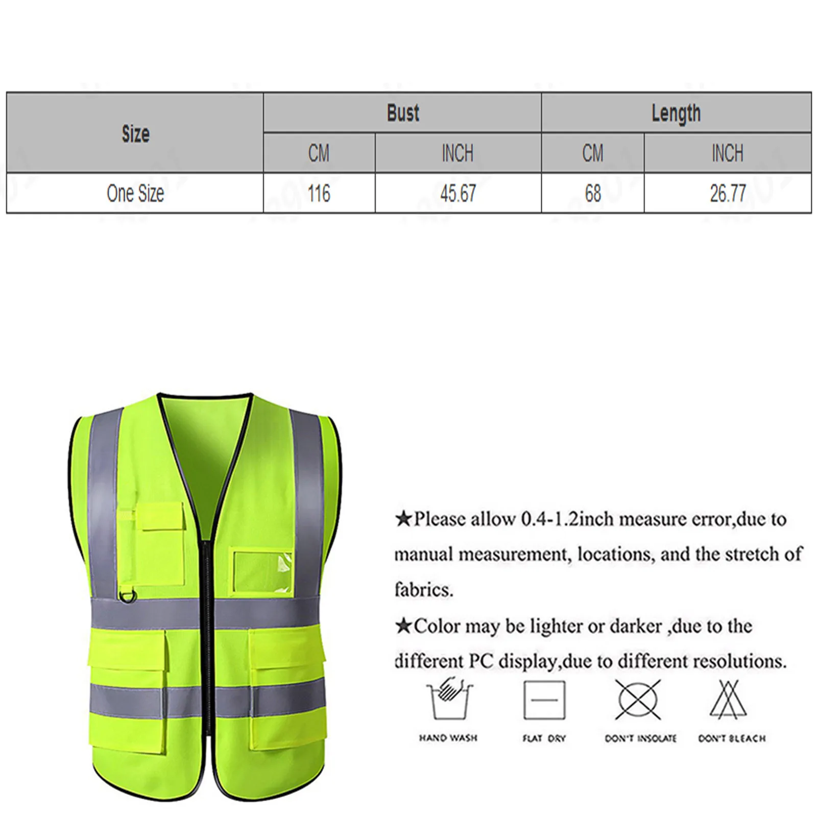 Reflective Safety Vest High Visibility Blank Xxxl Motorcycle Jacket Safety Vest Fluorescent Signal For Men Woman