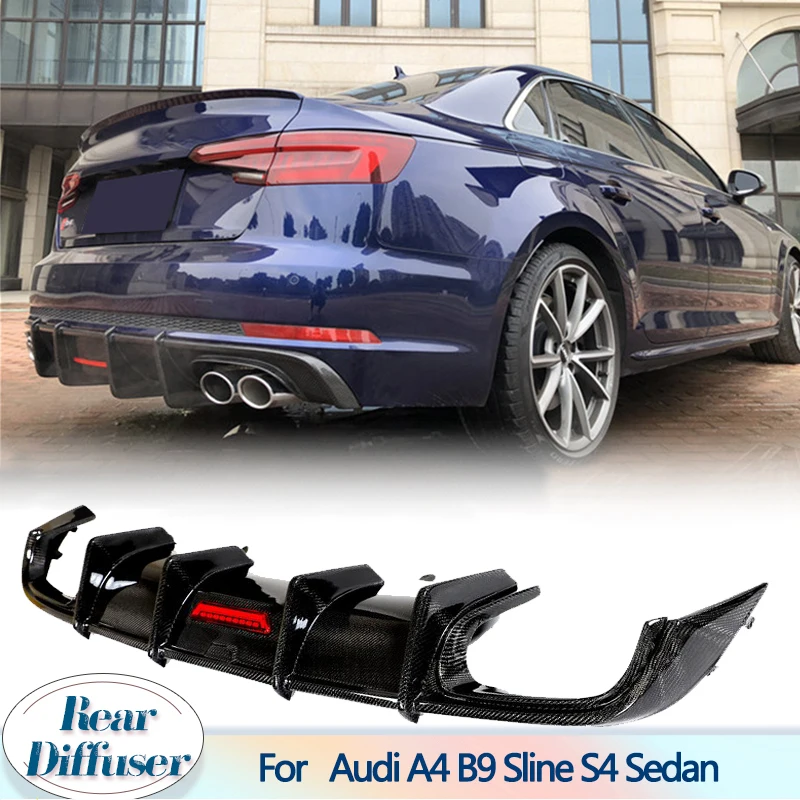 توصية وتحليل لـ Car Rear Bumper Diffuser Lip Spoiler لسيارة أودي A4 B9 Sline