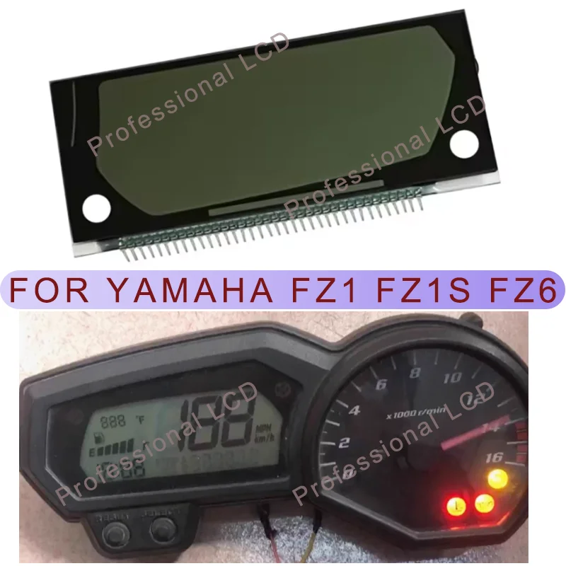 

New Speedometers LCD Screen For Yamaha FZ1 FZ1S FZ6 FZ1N FZ6N 2006 2007 2008 2009 2010 2011 2012 2013 Motorcycle Dashboard LCD