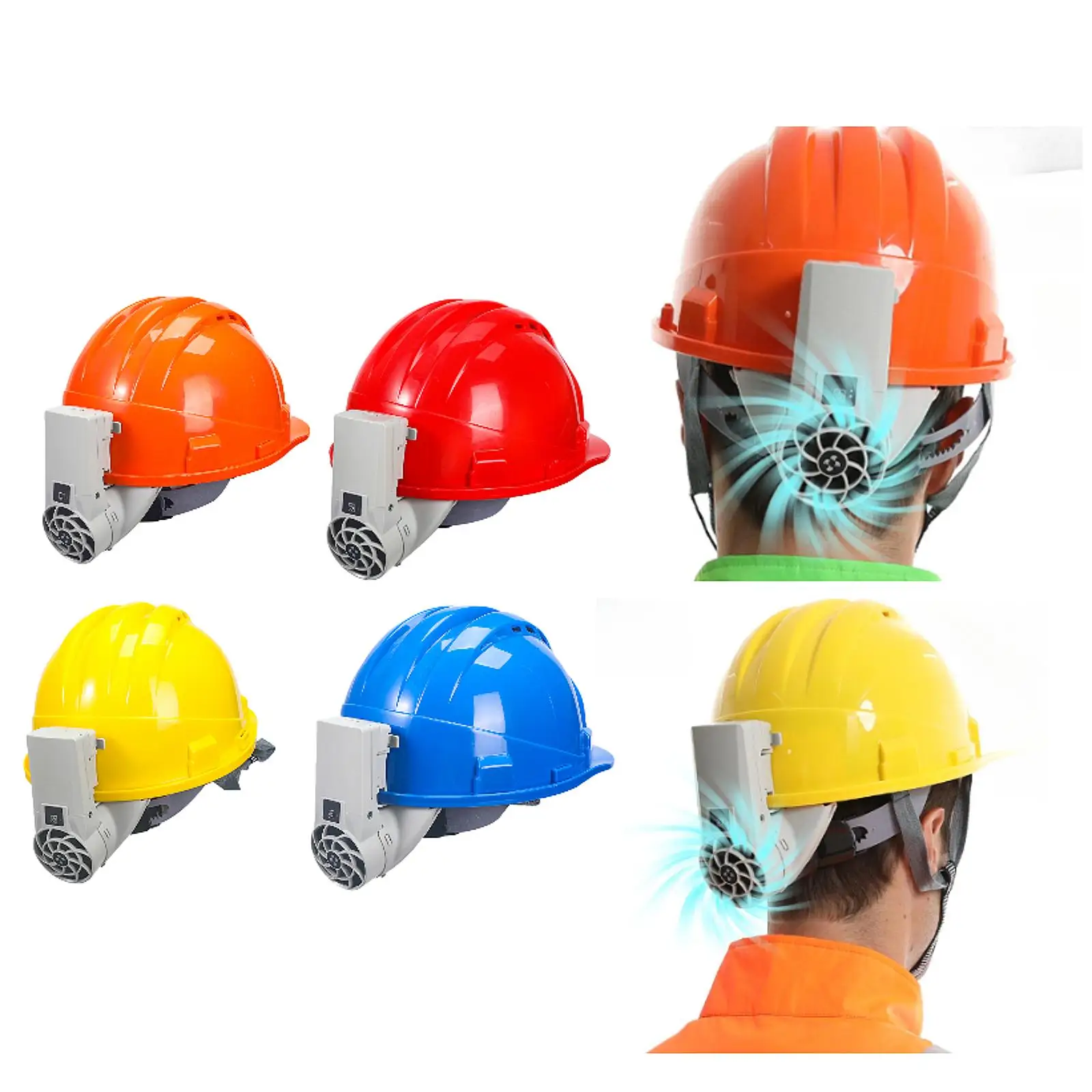 

Hard Hat Fan Equipment Helmet Fan Cooling Fan 3 Speeds Adjustment Hard Cap Fan for Summer Outdoor Worker Home Improvement