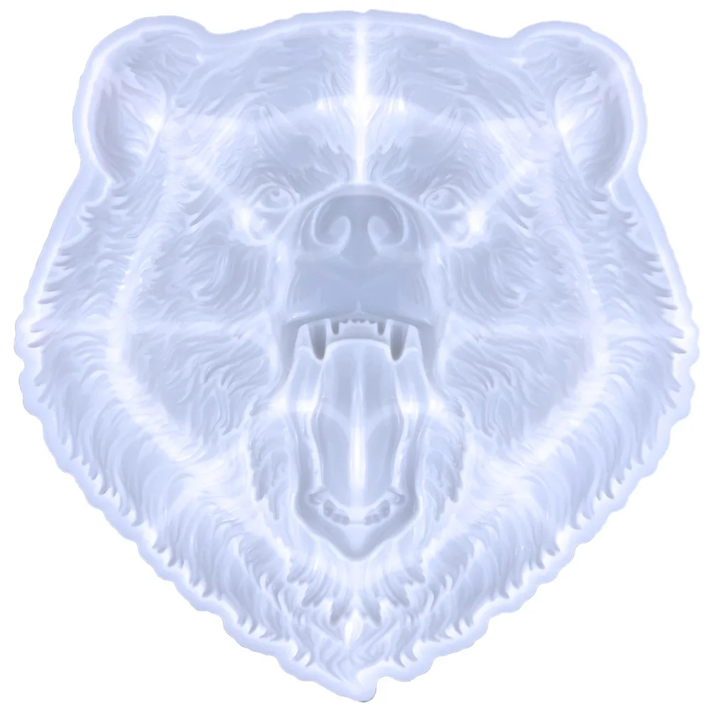 

Bear Head Hanging Ornament Mold Silicone Diy Craft For Epoxy Resin Casting Tabletop Decor Making Durable Non-Stick Smooth Finish