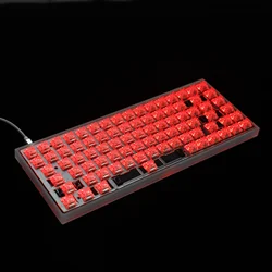 YMDK 84 Kit V4 CNC Acrylic Case Plate RGB Fully Programmable PCB Stabilizers VIA VIAL For 75% 84 Keyboard ANSI ISO Layout