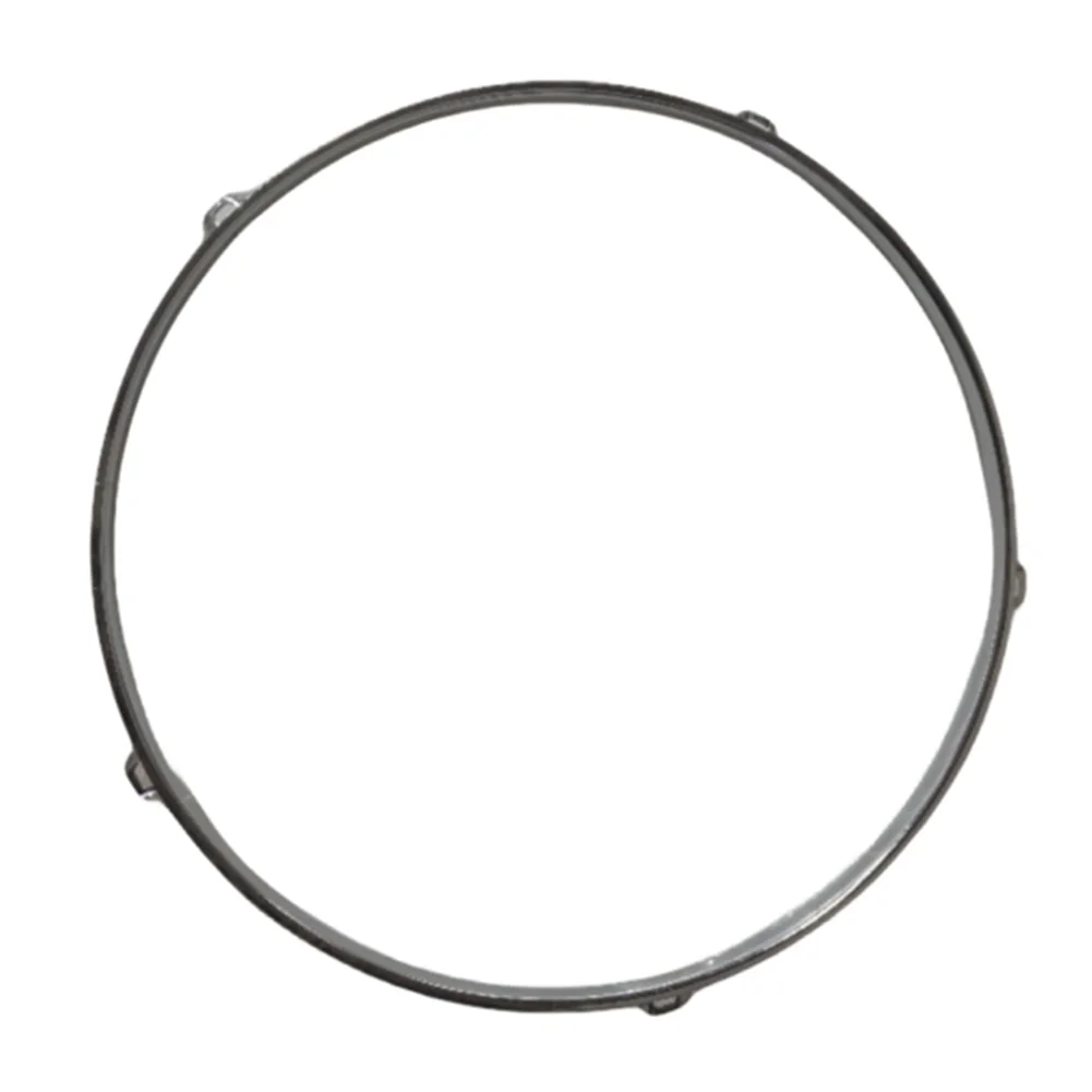 Metal Drum Hoop Rim Protector for 10 11 12 Inch Snare Drums Heavy Duty Zinc Alloy Replacement Ring to Maintain Drum Sound